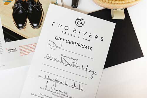 Two Rivers Spa and Salon - Gift Certificates